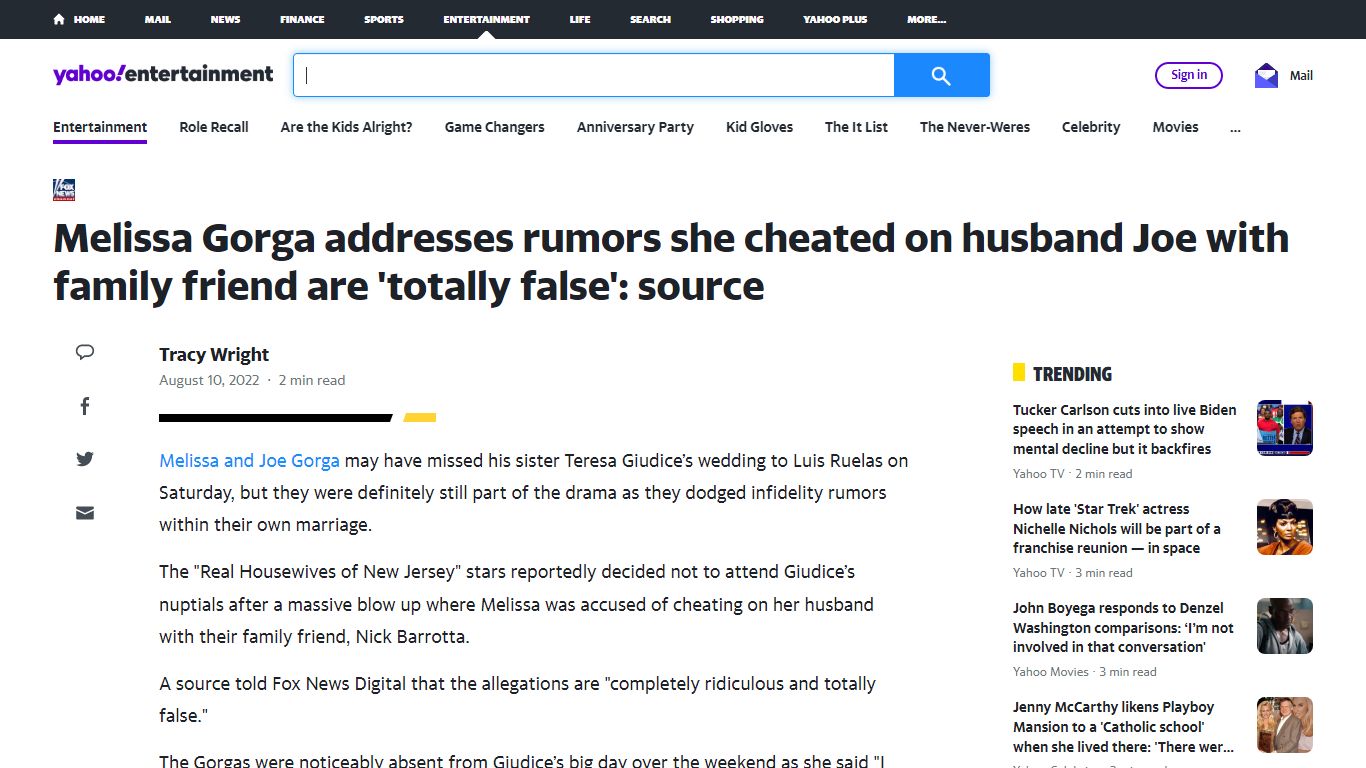 Melissa Gorga addresses rumors she cheated on husband Joe with family ...